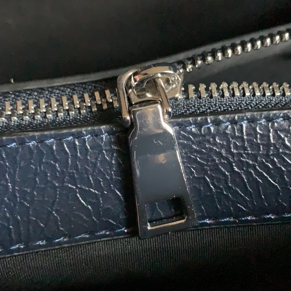 NWOT ZARA Navy Blue Handbag w/ Shoulder Strap - Picture 14 of 16